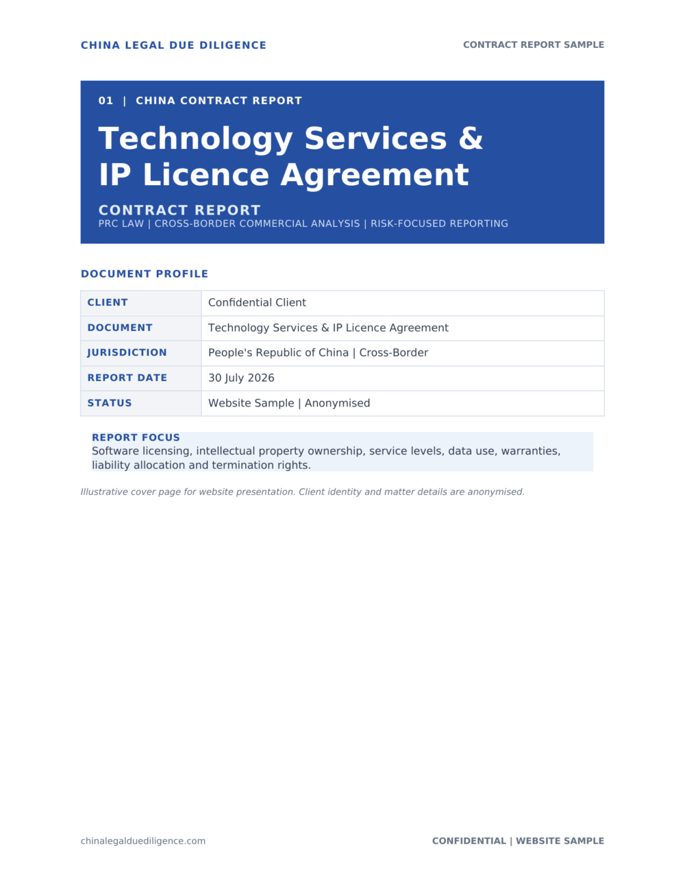 01 Technology Services IP Licence