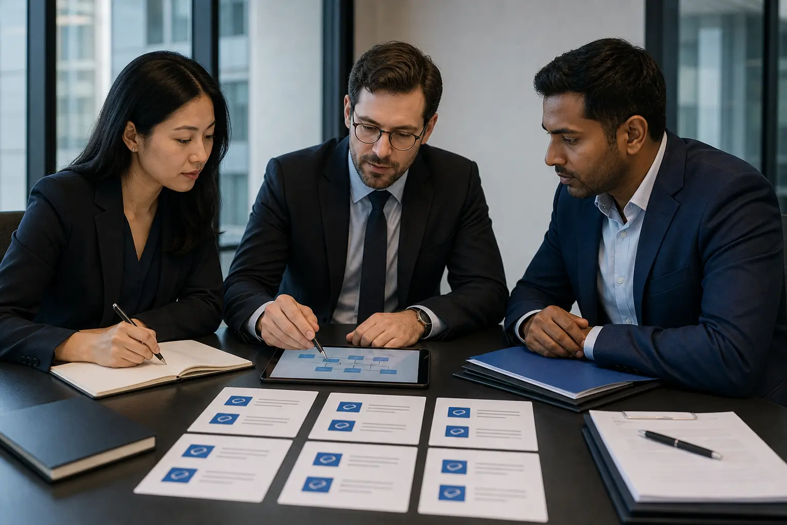 Cross-border business team translating China Company Law findings into signing conditions and payment protections.