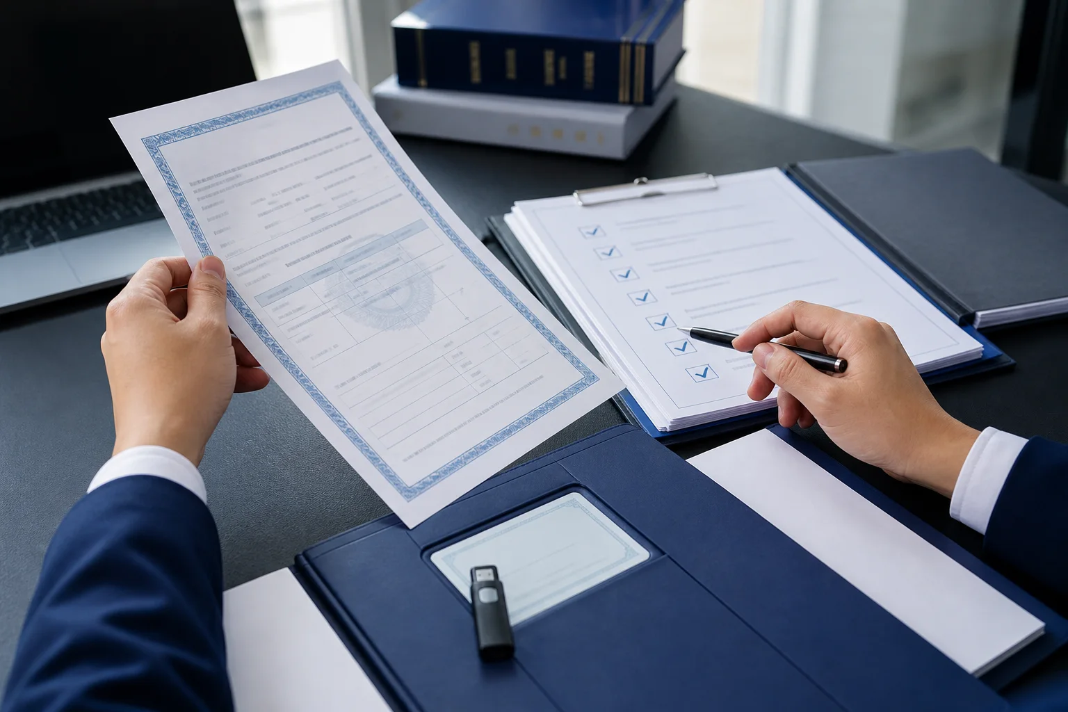 Analyst matching a Chinese company registration record with an electronic signing certificate.