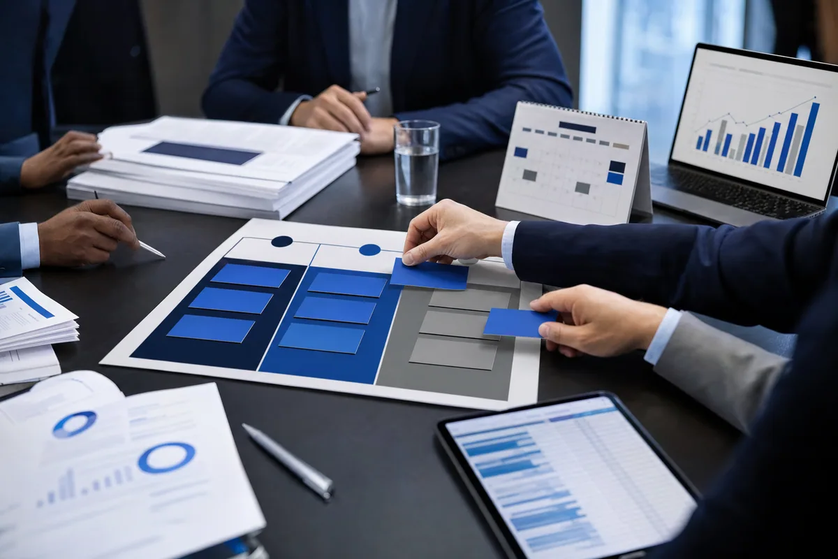 Investment team translating diligence findings into closing conditions and transaction decisions.